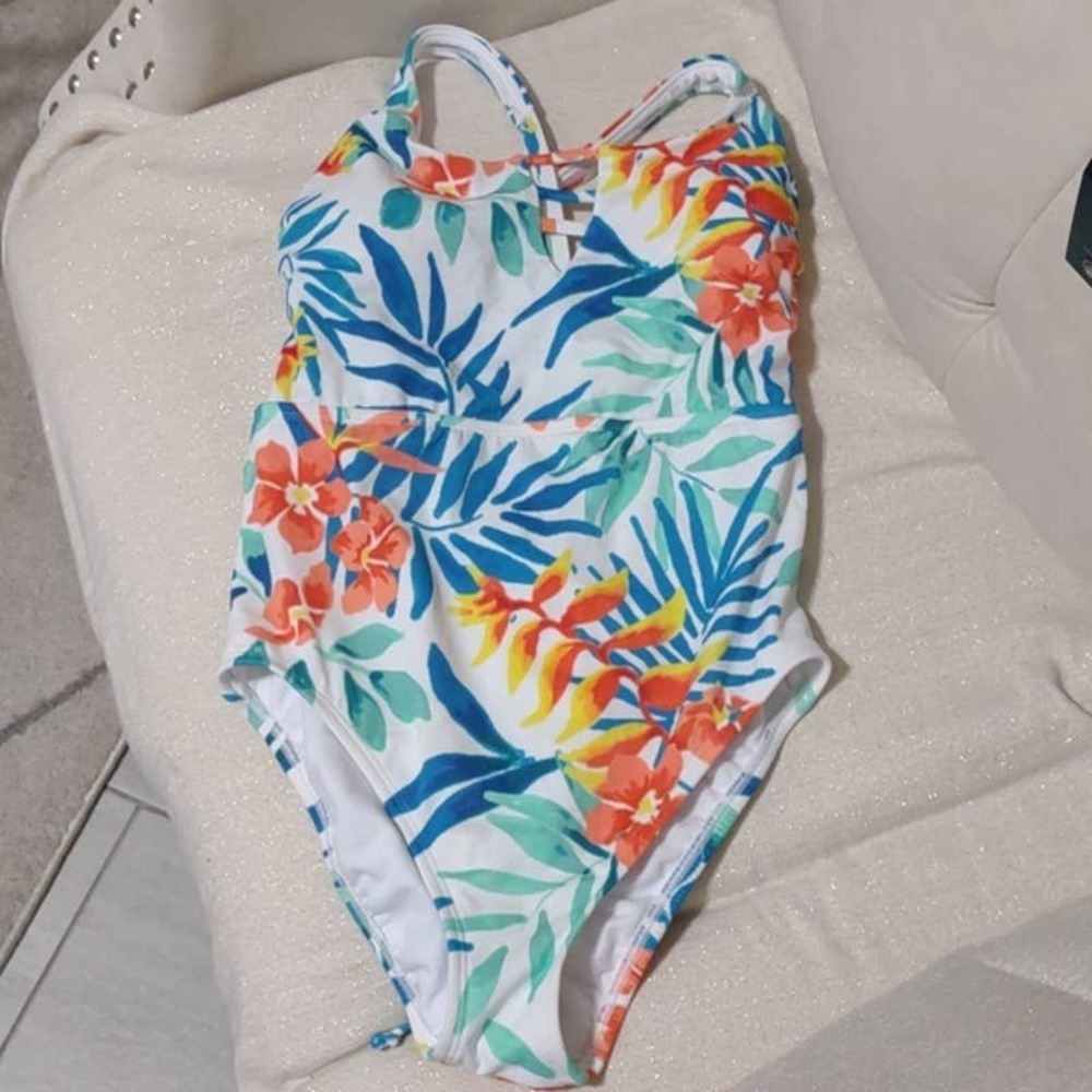Women's Slimming Control Tropical Print - Small